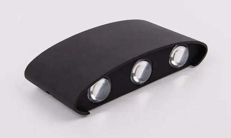 Kinkiet lampa wisząca LED elewacyjny metalowa AT86-3KL-Black