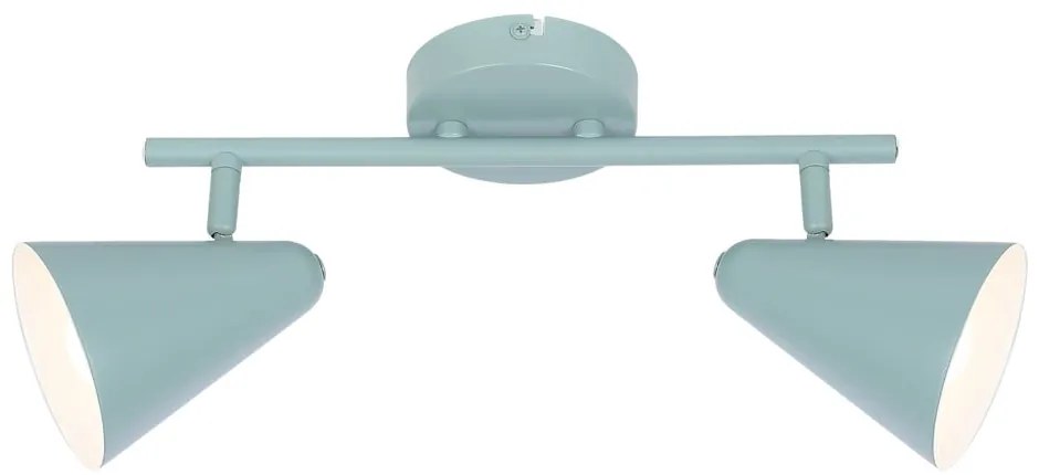 Niebieska lampa sufitowa z metalowym kloszem 42x10 cm Amor – Candellux Lighting