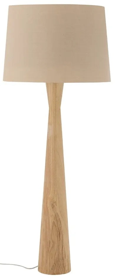 Beżowa lampa stojąca z tekstylnym kloszem (wysokość 130 cm) Leonor – Bloomingville