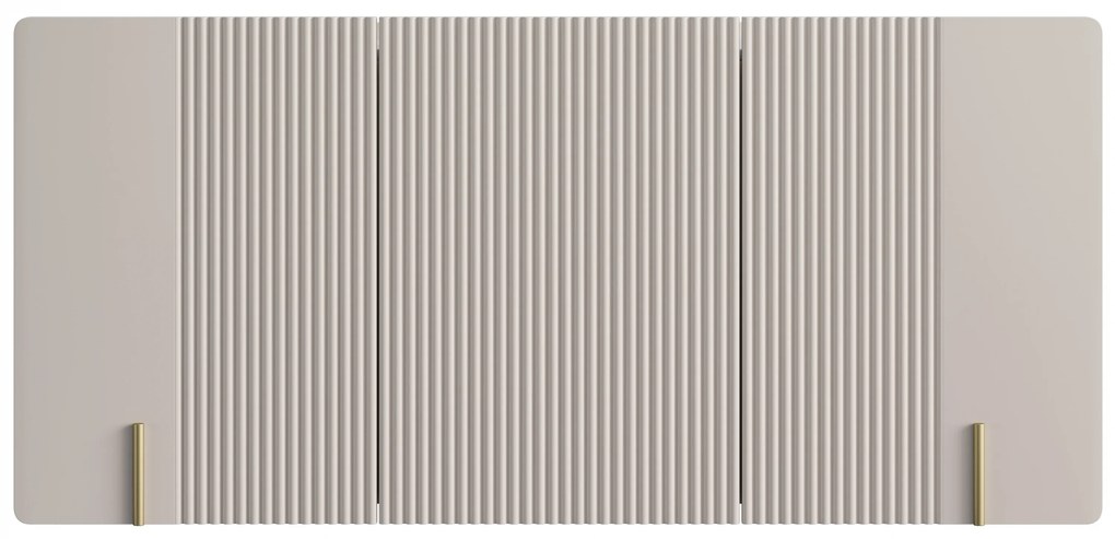 Komoda Malmi 150 cm wisząca - kaszmir / crema bianca / złoty