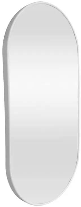 Lustro Elipsa 75x40cm białe M-80 ścienne owalne łazienkowe do salonu sypialni loftowe Industrialne minimalistyczne