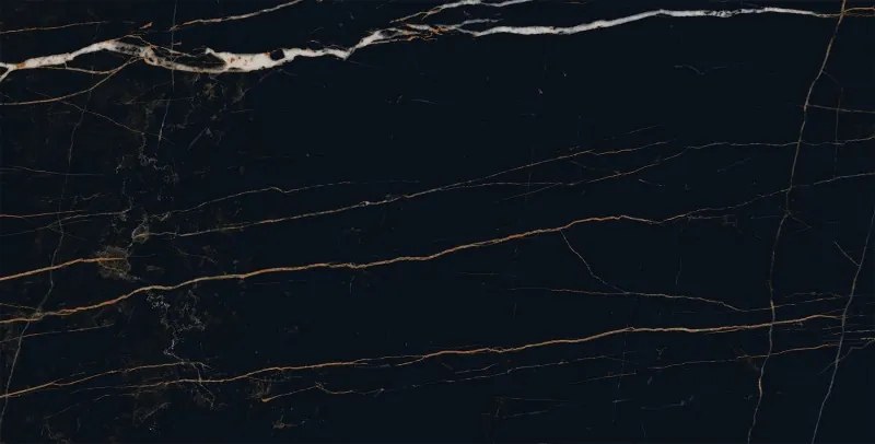 Mexen Flamingo Black gres szkliwiony rekt. G1, płytka podłogowo-ścienna 120 x 60 cm, wysoki połysk - TL215-120-060-00