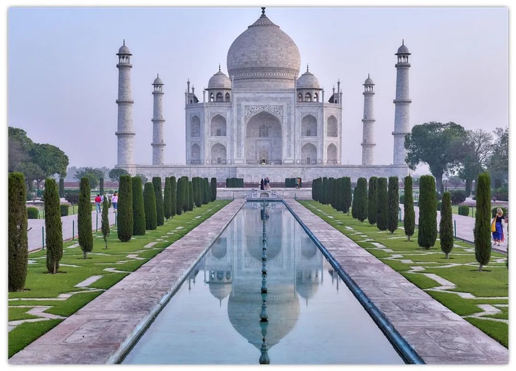 Obraz - Taj Mahal o wschodzie słońca (70x50 cm)
