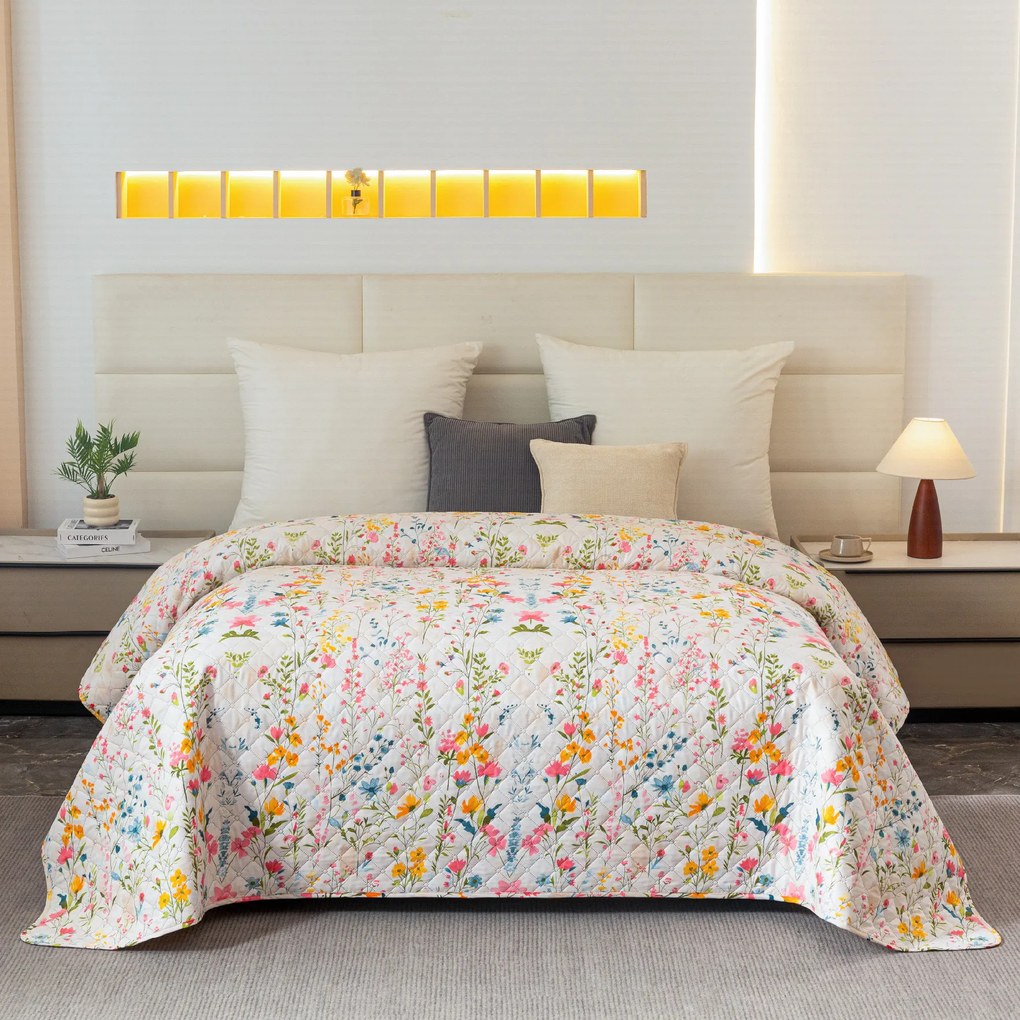 Narzuta na łóżko MILLEFLEUR, kolorowa Rozmiar: 170 x 210 cm