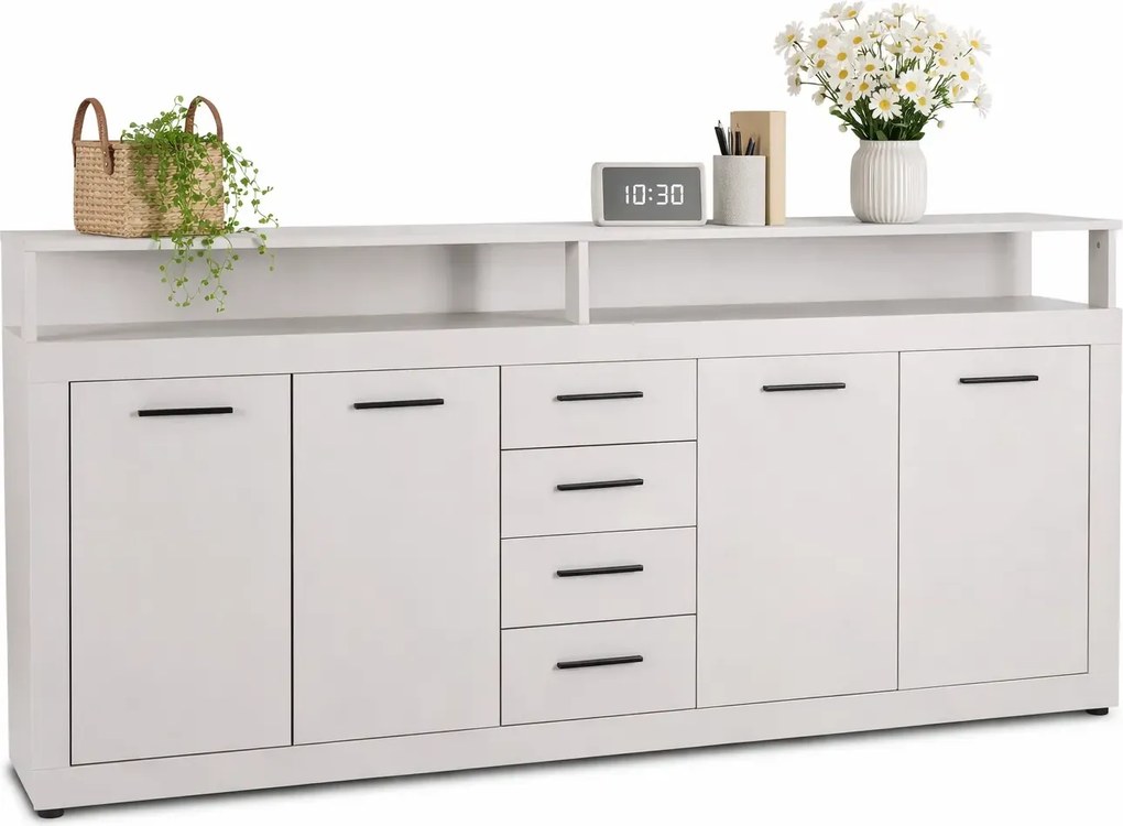 Kaszmirowa komoda z 4 szufladami 190cm A9-S24