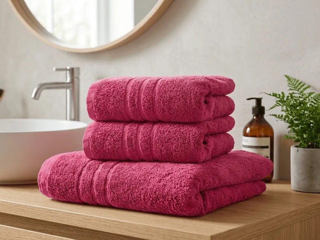 Ręcznik Classic 50 x 100 cm purpurowy, 100% bawełna