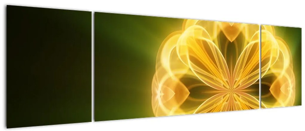 Obraz żółtego kwiatu (170x50 cm)