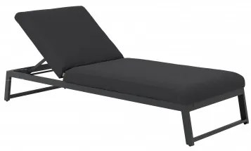 TISO + MELIA leżak LIKA-TEX® - zestaw ogrodowy aluminiowy 2+1