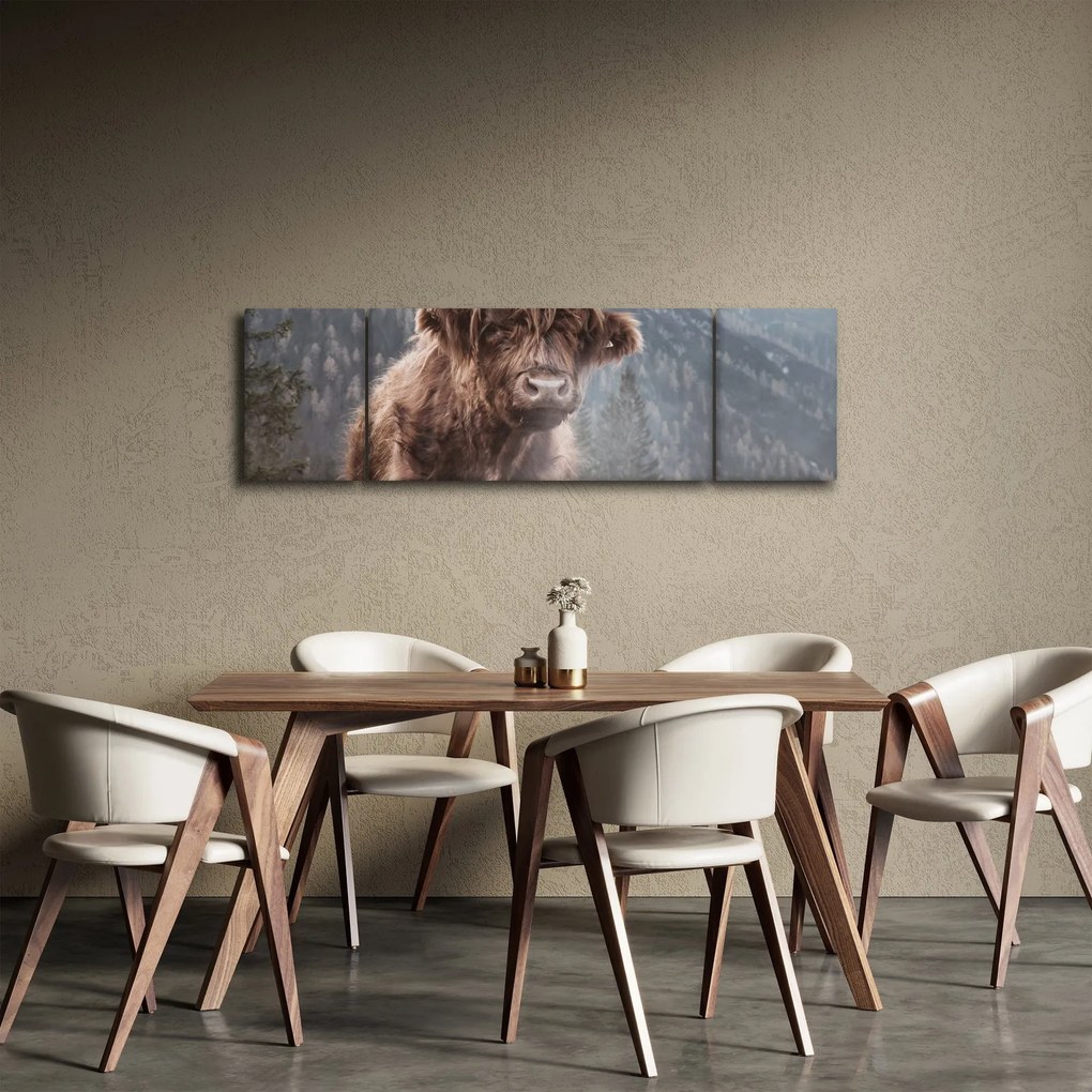 Obraz - Krowa góralska (170x50 cm)