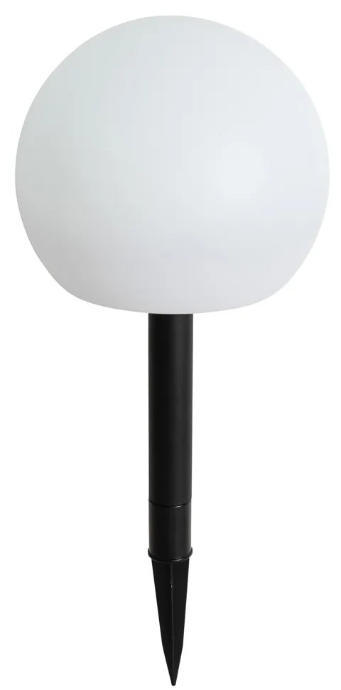 Zewnetrzna Lampa ogrodowa biała 20 cm z wbudowanym LED IP44 Solar RGBW - Ludger Nowoczesny Oswietlenie zewnetrzne