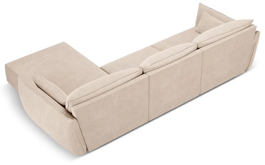 Beżowy narożnik (prawostronny) Vanda – Mazzini Sofas