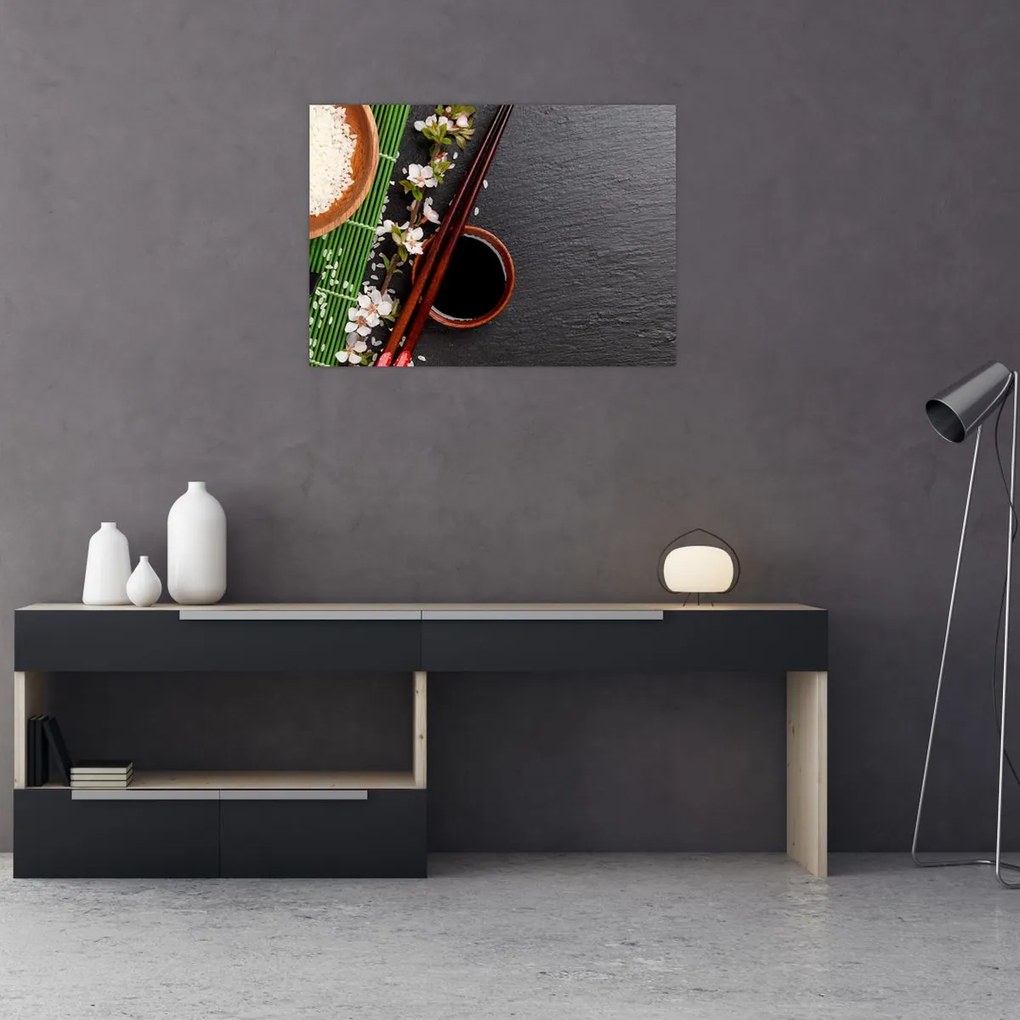 Obraz na szkle - Sushi (70x50 cm)