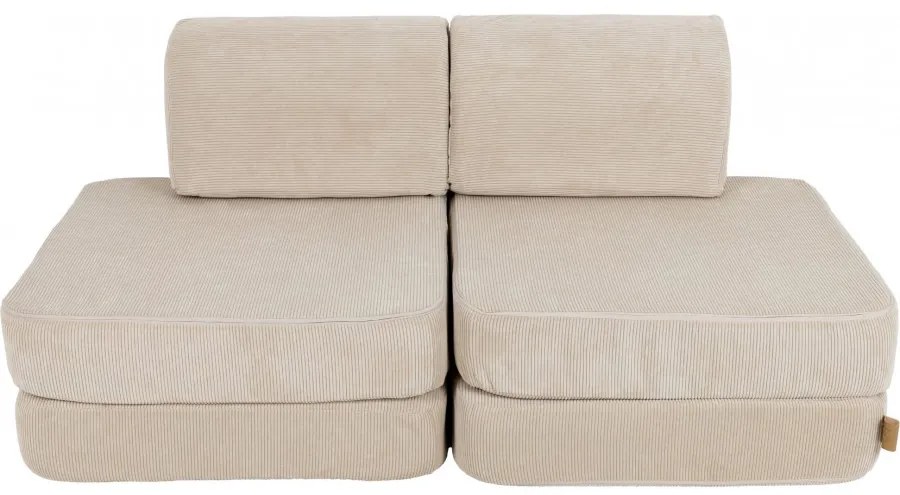 Pocket sofa basic slimcord ecru - meowbaby®