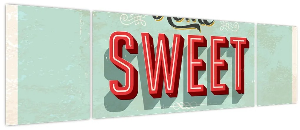 Obraz - Home sweet home (170x50 cm)
