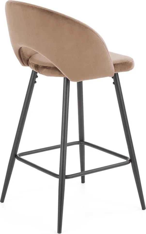 Hoker tapicerowany tkaniną velvetową H96 Halmar