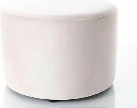 Pufa DOTI A VELVET jasnobeżowa