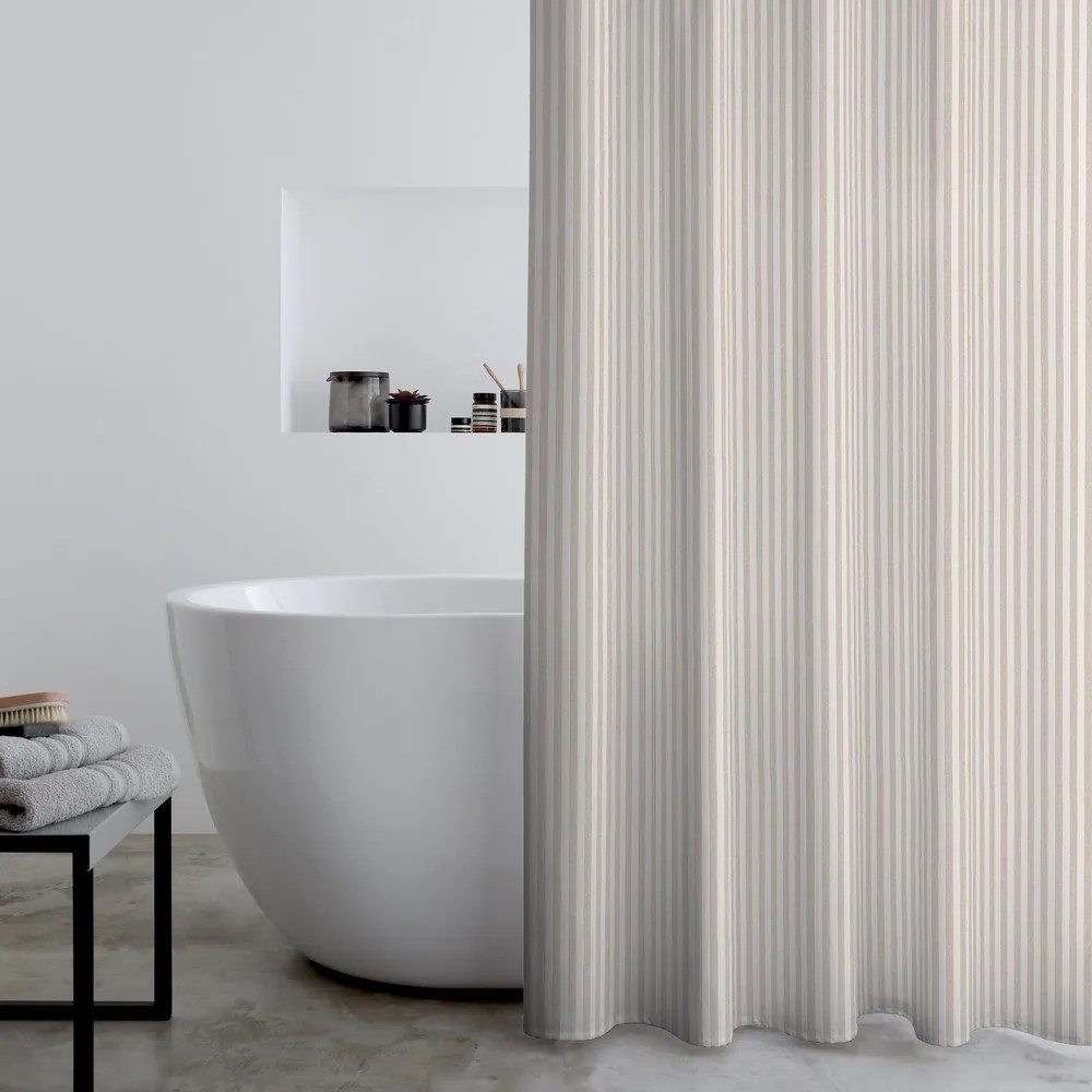 Zasłona prysznicowa 180x180 cm Timeless Stripe – Catherine Lansfield