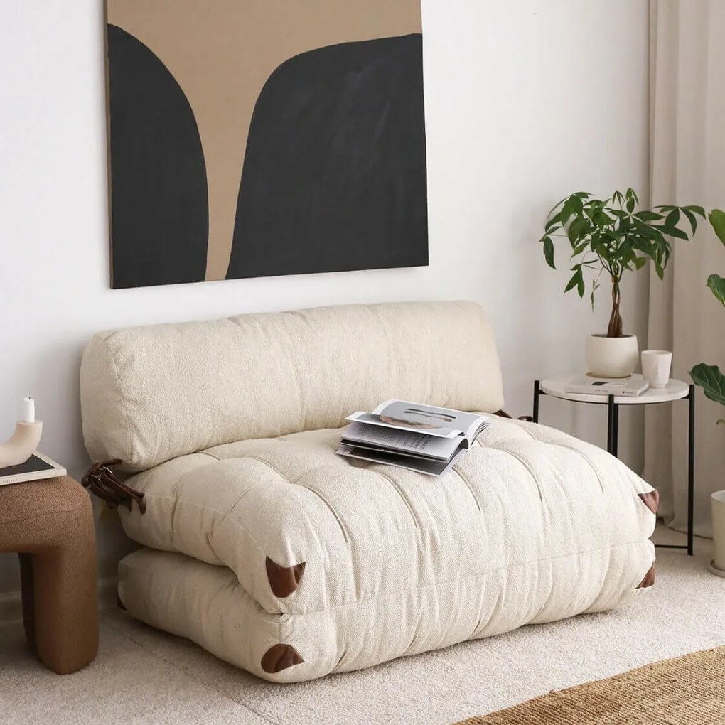Rozkładana sofa Teddy 2 Cream