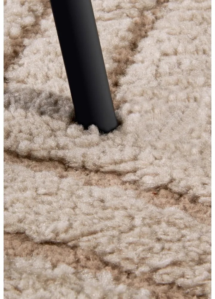 Szarobrązowy okrągły dywan ø 200 cm Panglao New York Taupe – Elle Decoration
