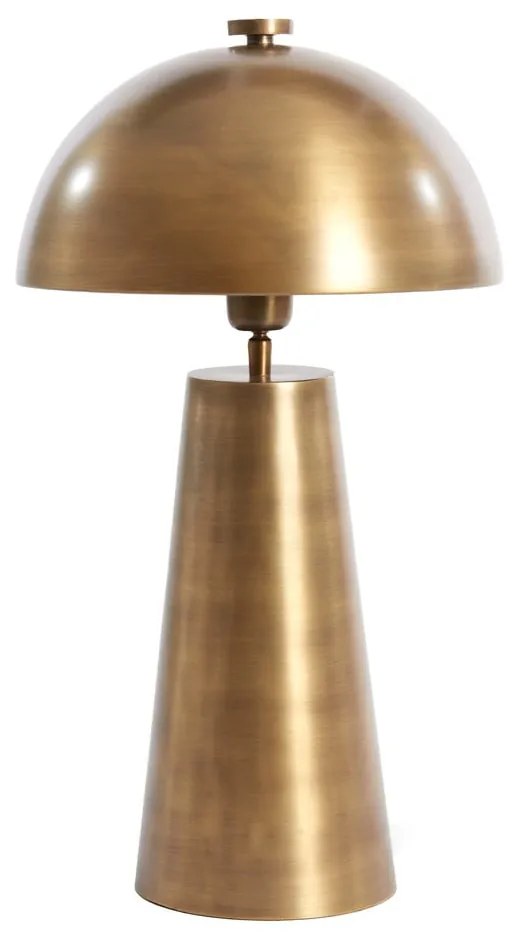 Lampa stojąca w kolorze brązu z metalowym kloszem (wysokość 52 cm) Dita – Light &amp; Living