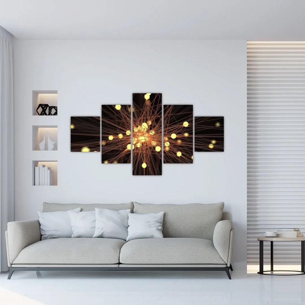 Obraz abstrakcji (125x70 cm)