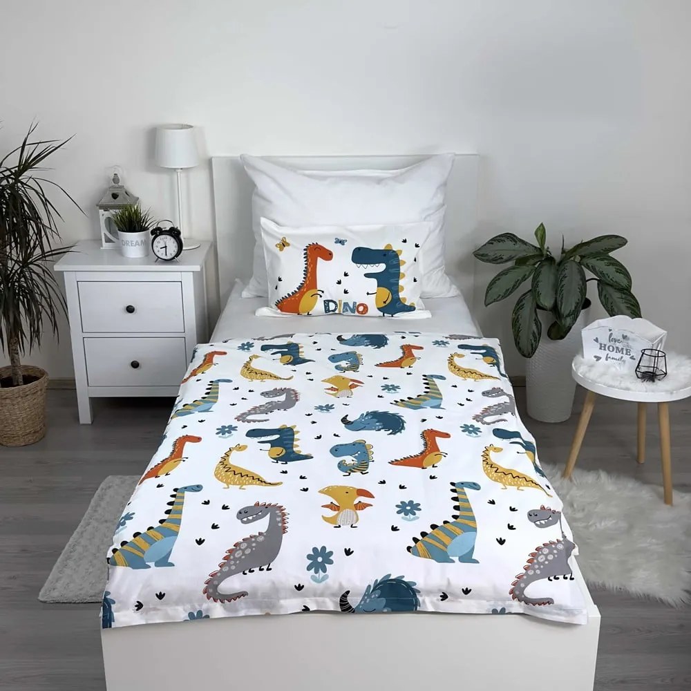 Bawełniana pościel dziecięca do łóżeczka 100x135 cm Dino World – Jerry Fabrics