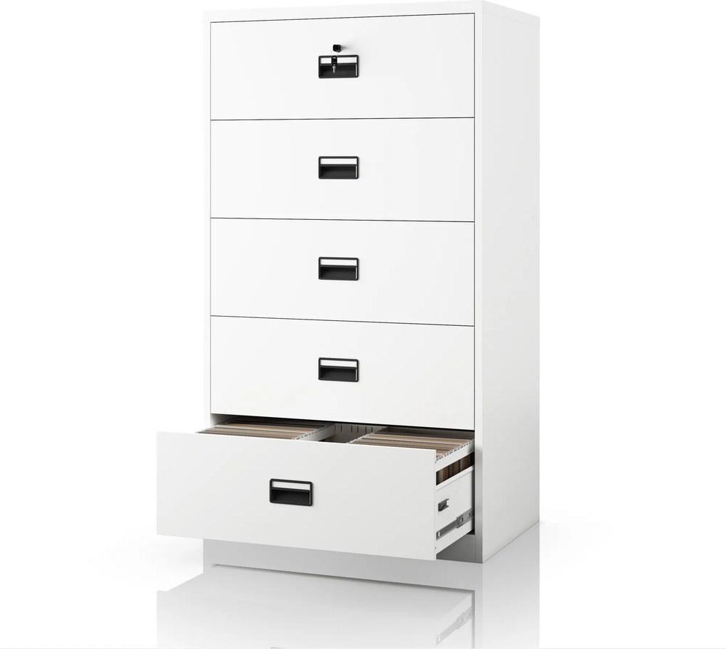 Szafa kartotekowa metalowa biała: SARA XL V5, 900 x 1620 x 600 mm