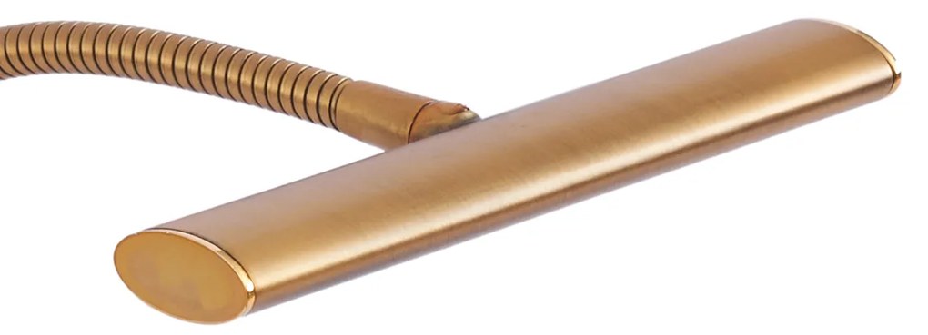 Lampa stołowa Art Deco brązowa z LED - Tableau