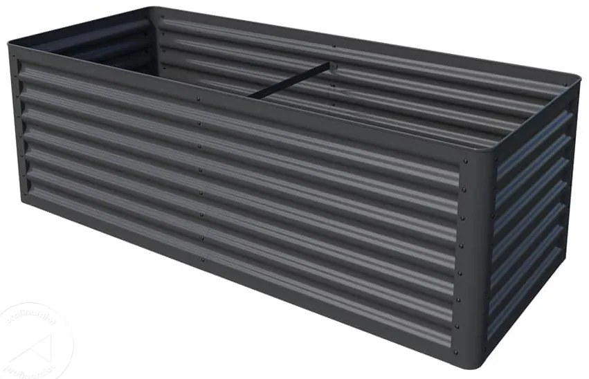 PRIMEYARD 180 x 75 x 60 cm Grządka podwyższona, stal, antracyt - (GFPV00813)