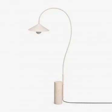 Lampa Podłogowa Grivon Z Żelaza Kremowa Tapioca - Sklum