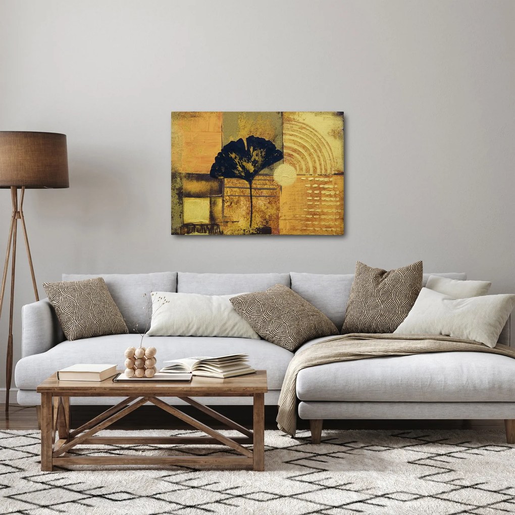 Obraz - Liść miłorzębu (70x50 cm)