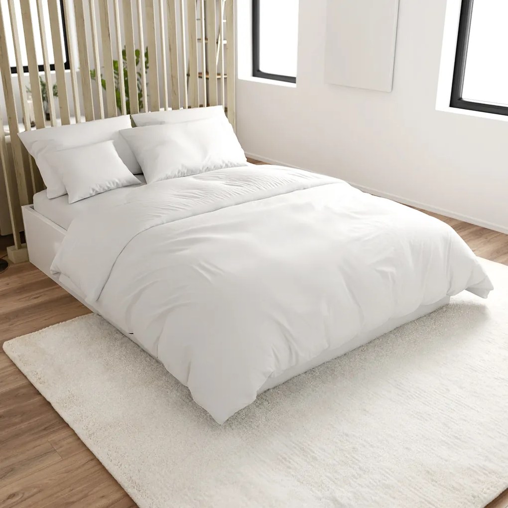 PrzytulneMieszkanie.pl PrzytulneMieszkanie.pl Biała pościel z bawełny Standard zakładka Rozmiar pościeli: 70 x 90 cm | 140 x 200 cm
