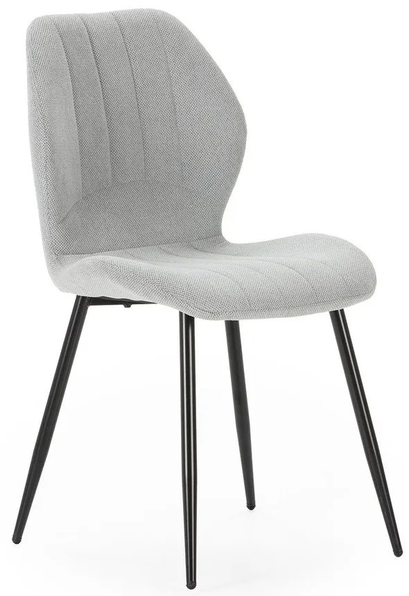 Jasnoszare krzesła zestaw 4 szt. Milu – Marckeric