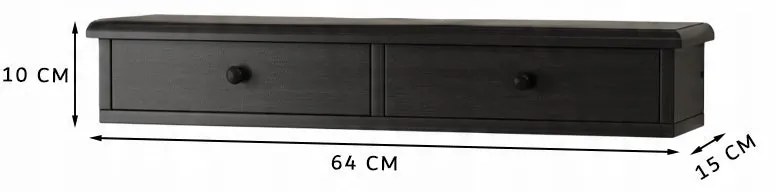 Wisząca półka z szufladami, nowoczesna szafka loftowa do salonu i sypialni, montowana na ścianie