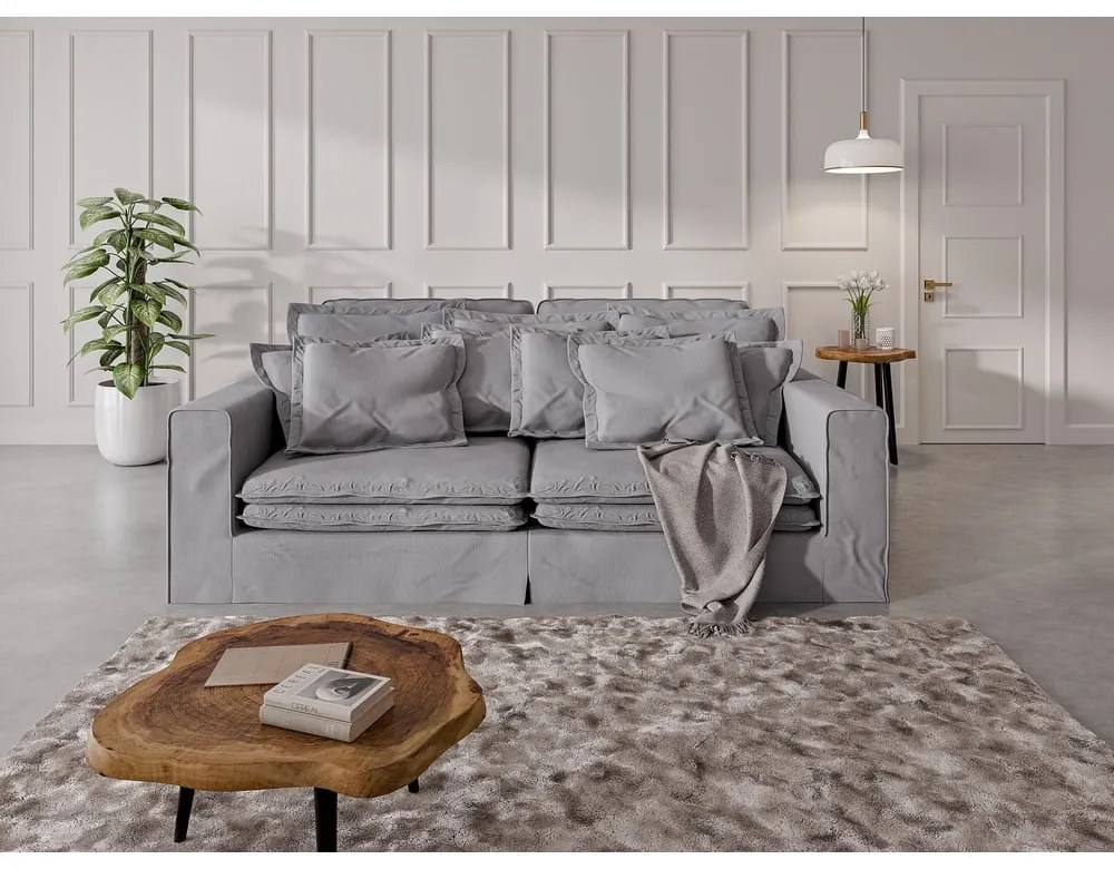 Jasnoszara sofa 236 cm Nora – Ropez