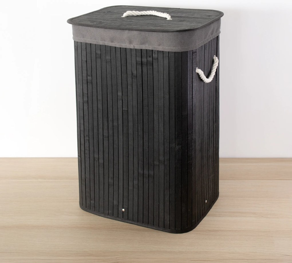 Bambusowy kosz na pranie SADE, 80 l