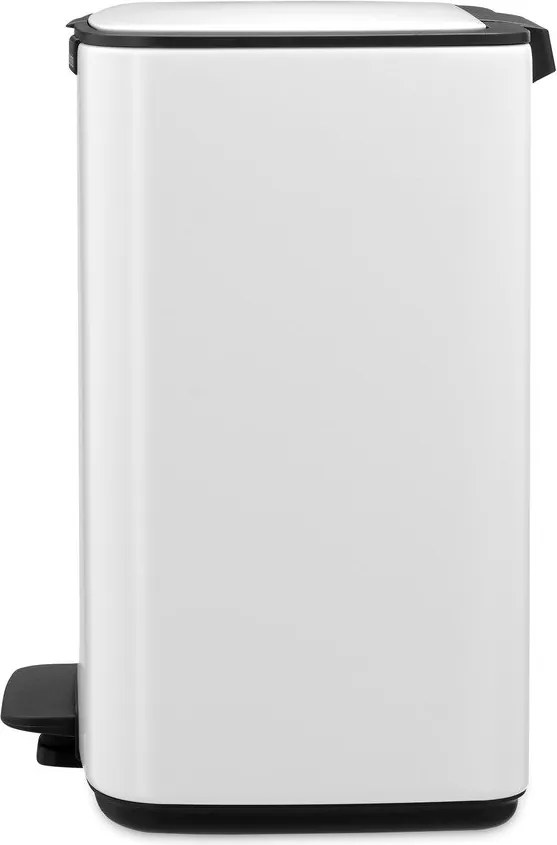 Biały stalowy kosz na śmieci z pedałem 12 l Bo – Brabantia
