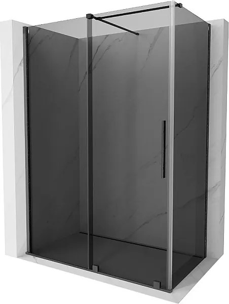 Mexen Velar kabina prysznicowa rozsuwana 150 x 75 cm, grafit, gun gray szczotkowany - 871-150-075-41-66