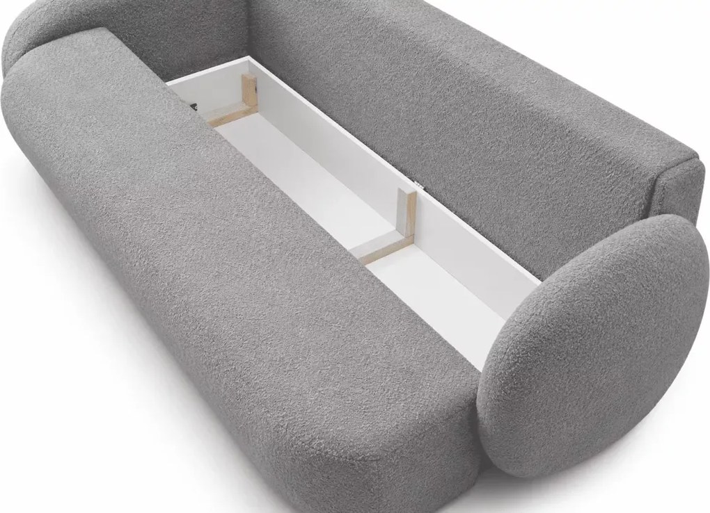 Vous – elegancka kanapa z funkcją spania, pojemnikiem na pościel i zaoblonym, nowoczesnym designem
