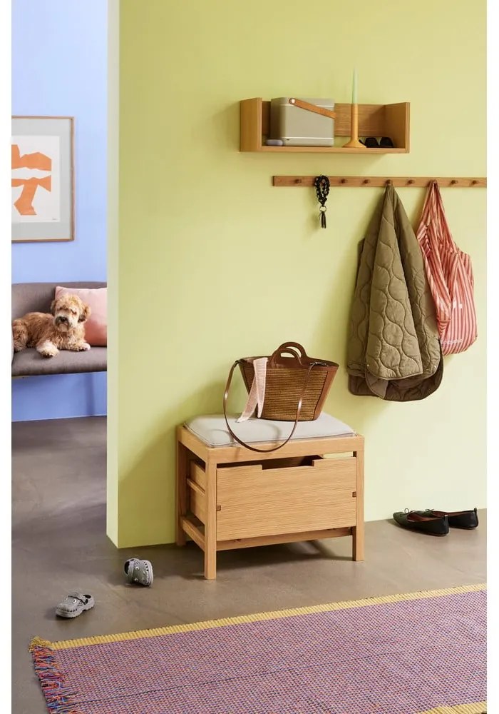 Półka w dekorze dębu w naturalnym kolorze 40 cm Savor – Hübsch