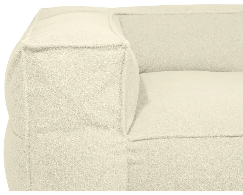 Brązowy worek do siedzenia z materiału bouclé Mass Corner 125 Left – SLOWDOWN