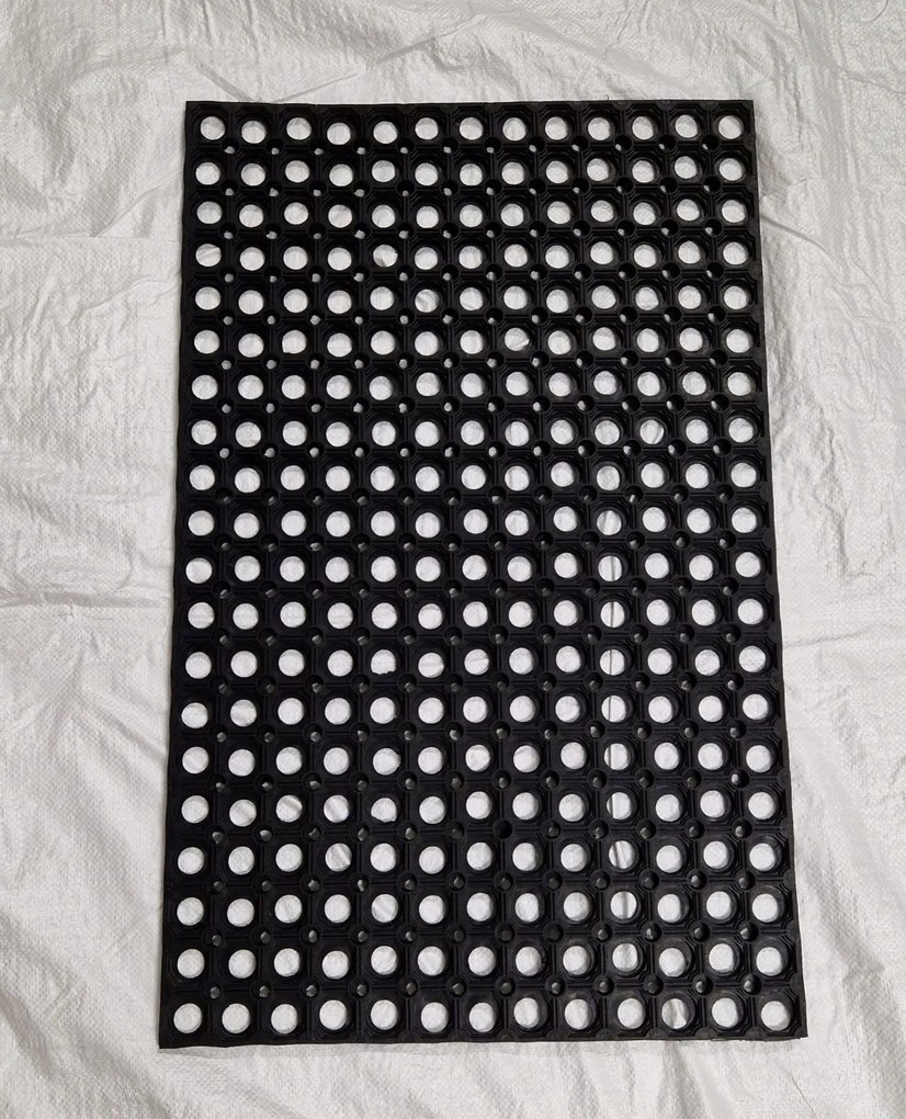 Wycieraczka 50x80cm Gumowa Plaster Miodu Wytrzymała Antypoślizgowa Ażurowa