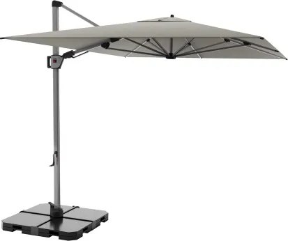 HYPERION 330 x 240 cm – luksusowy, huśtawkowy parasol ogrodowy z bocznym drążkiem : Kolor parasola - Sandy