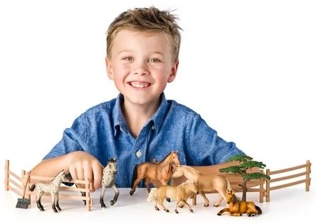 Faunica Zestaw koników z groszakiem