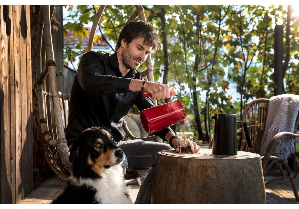 Czarny metalowy french press San Marco – Leopold Vienna