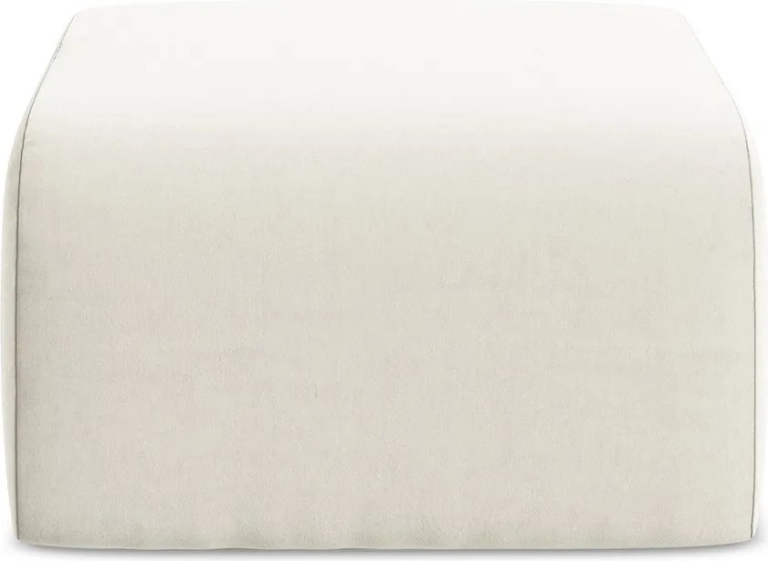 Beżowy aksamitny podnóżek Lani – Makamii