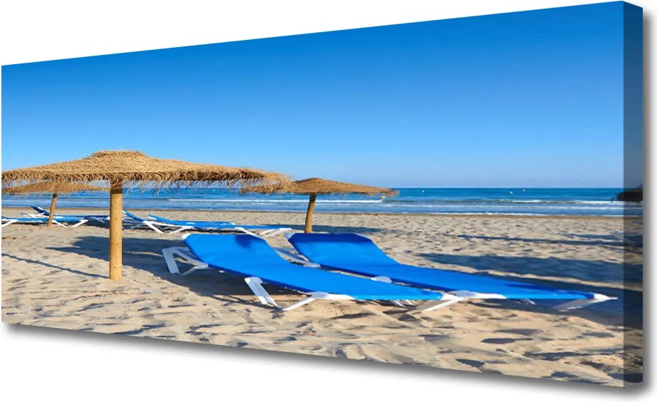 Fotoobraz na płótnie Spokój Nadmorskiej Plaży