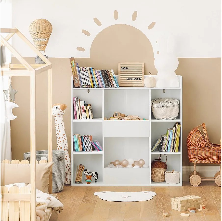 Regał przechowywania, Półka na książki dziecięca KMB55-W