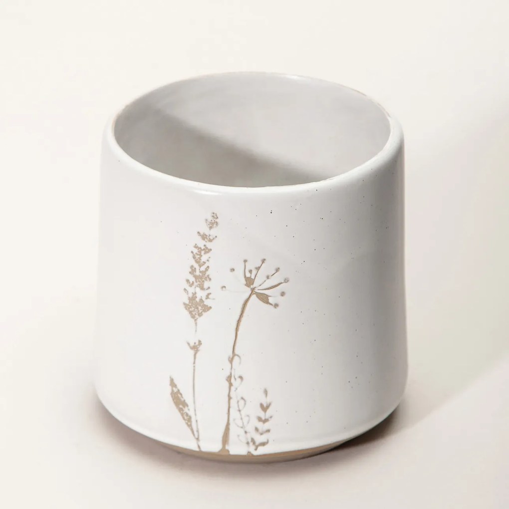 Osłonka na doniczkę Botanic White I 12x12x12 cm
