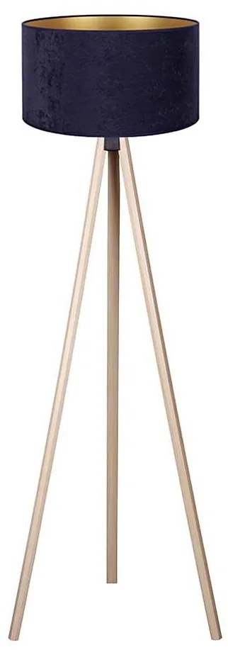 Brilagi - Lampa podłogowa VELVET 1xE27/60W/230V beżowy/niebieski